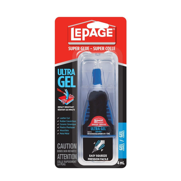 Ultra Gel Super Glue Adhesive, Bonds Plastic/Metal/Wood/Rubber/Ceramic/Glass, 4-mL Q0411