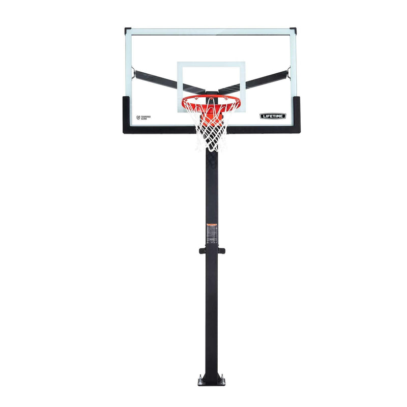 Mommoth Bolt Down Basketball Hoop with 60-in Tempered Glass Y5992