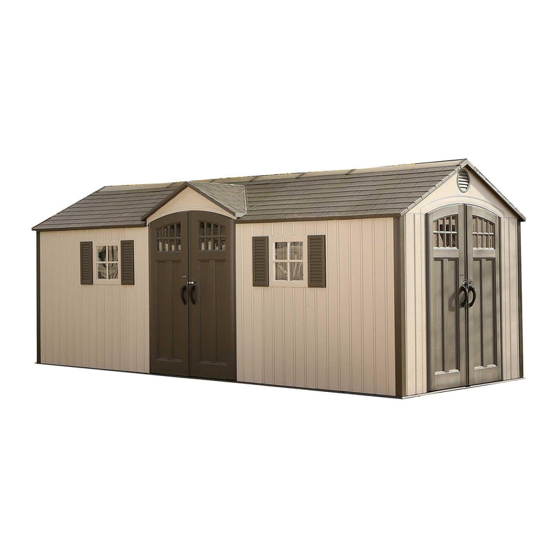Outdoor Storage Shed with Dual Side Entry, 20 x 8-ft Z5575