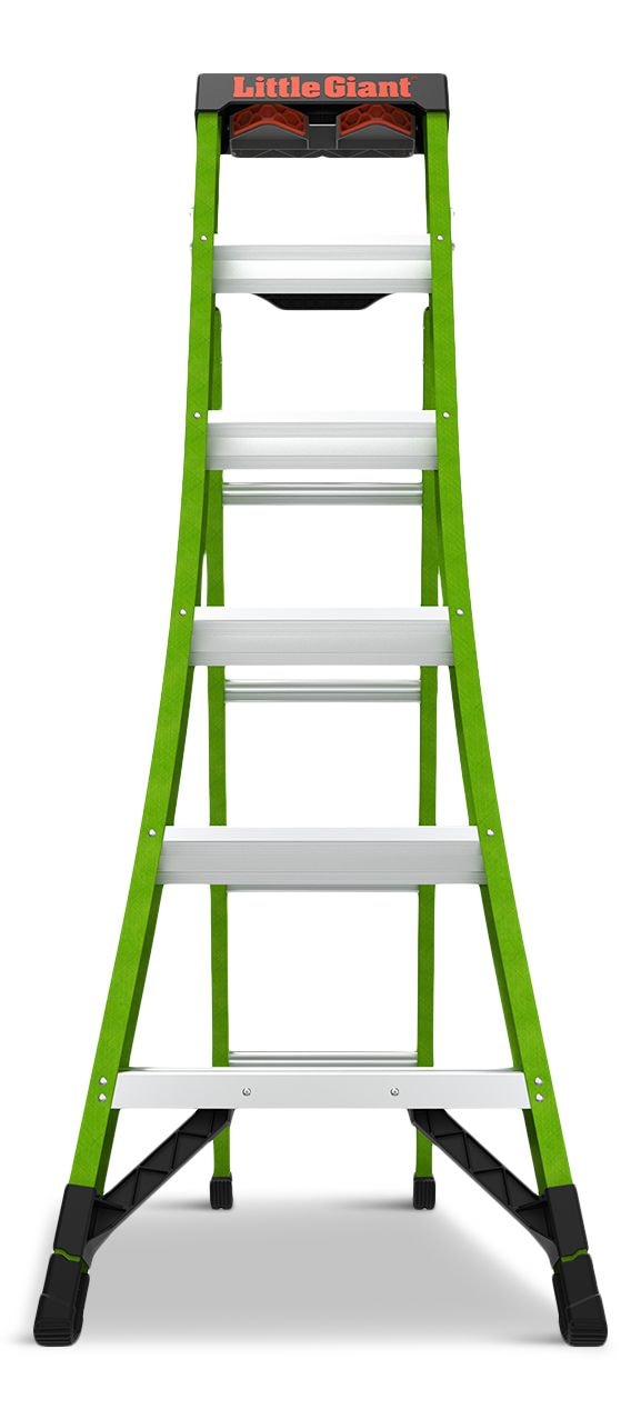 Ladders King Kombo 3-in-1 Grade 1AA Fiberglass Ladder, 6-ft to 10-ft, 375-lb, Model# 13906-305 A5210