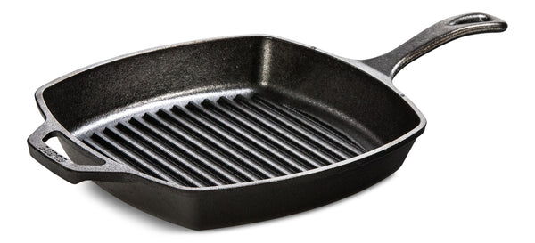 Seasoned Cast-Iron Grill Pan, 10.5-in (26 cm) V8060