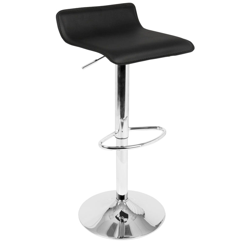 Ale PU Leather Swivel Counter/Bar Stool Adjustable Height (2-Piece Set) I7339