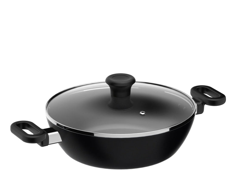 3.4qt Non-Stick Karahi with lid 26cm 10.25in G5891