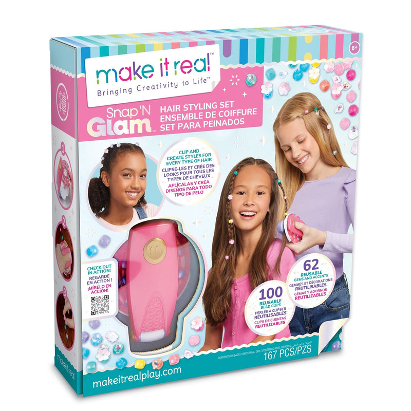 Snap 'N Glam Hair Styling Set, Ages 8+ O3563