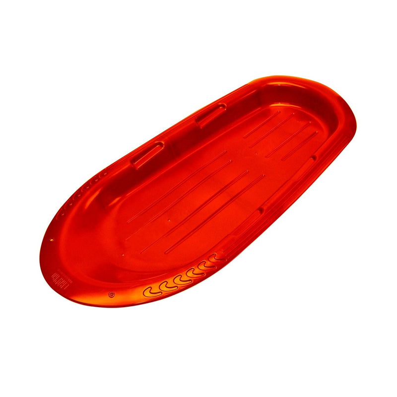 Manitou-X Kids' 2-Person Lightweight Plastic Winter Snow Sled/Toboggan with Grips R4481