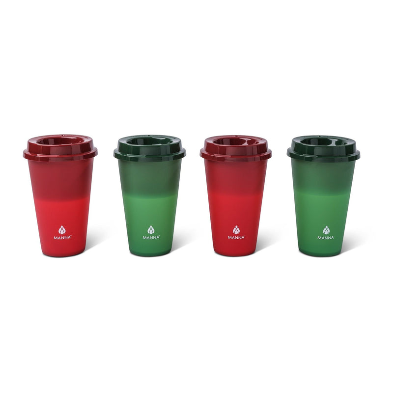 Hot Colour Changing Cups with Lids, 16-oz, 4-pk U3213