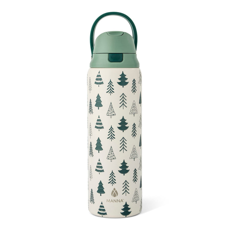 Hydra 946-mL Steel Bottle with Nordic Tree Design Q2646