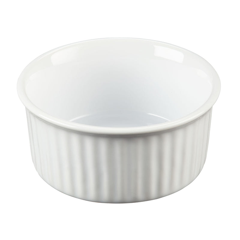 Ceramic Ramekin, White, 4.92 x 2.36-in Q8336