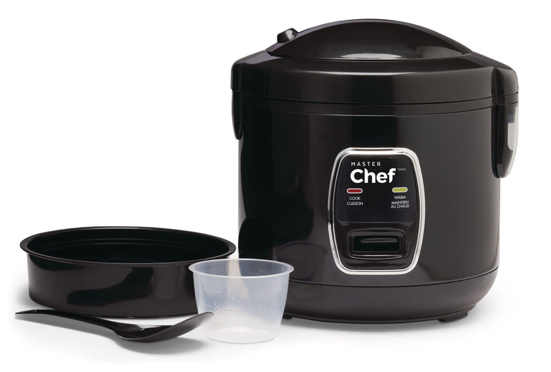 Deluxe Non-Stick Rice Cooker & Steamer, Black, 10 Cups J9982