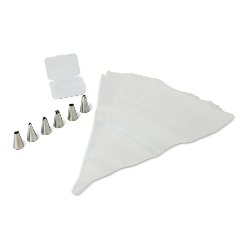 Disposable Piping Bags with 6 Tips, 30-pc T7807