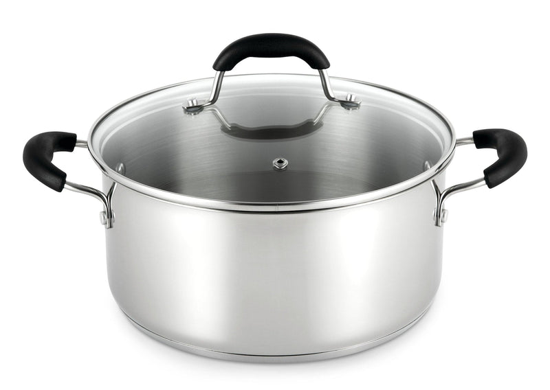 Dutch Oven, 18/10 Stainless Steel, Dishwasher Safe, 5-qt Y0137