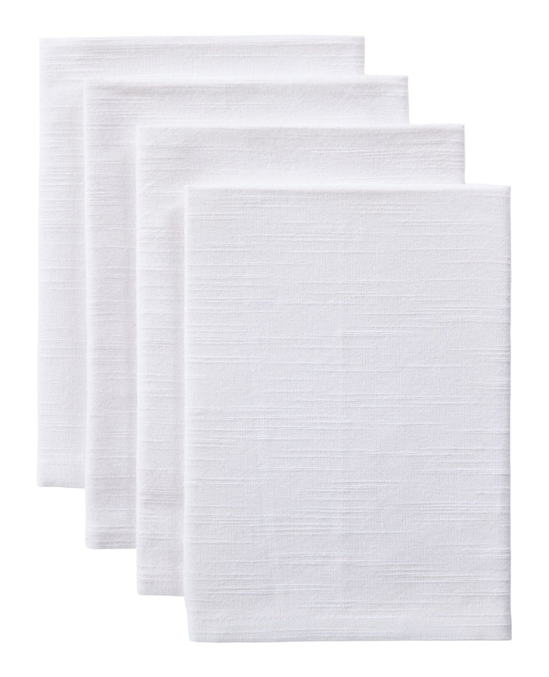Essential Cotton Dining Napkins, White, 17-in, 4-pk T5855