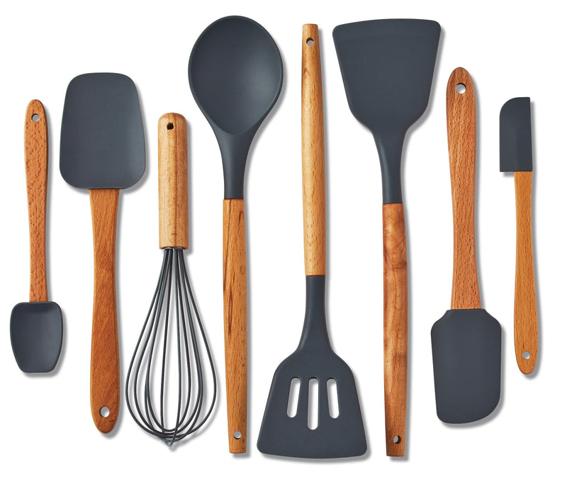 Heat-Resistant Beechwood Cookware Set, 8-pc U7684