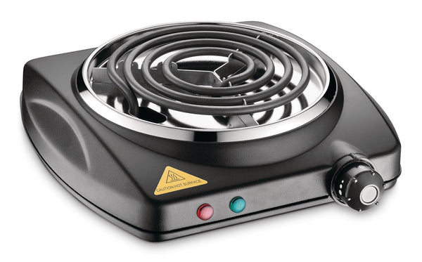 Single Burner Hot Plate, Black, 1000W V8806