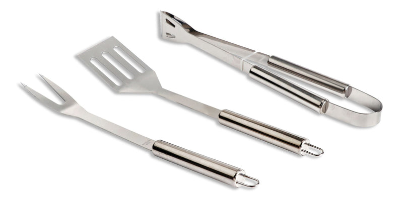 Stainless Steel Outdoor BBQ Grill Accessories Tools Set, 3-pc G1177
