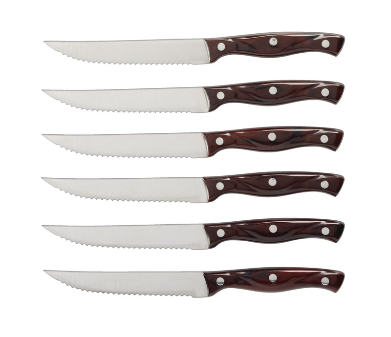 Steak Knife Set, Full Tang, 6-pc R1497