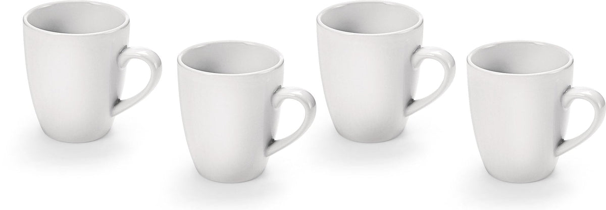 Stoneware Mug Set, 12-oz, Dishwasher and Microwave Safe, 4-pc
