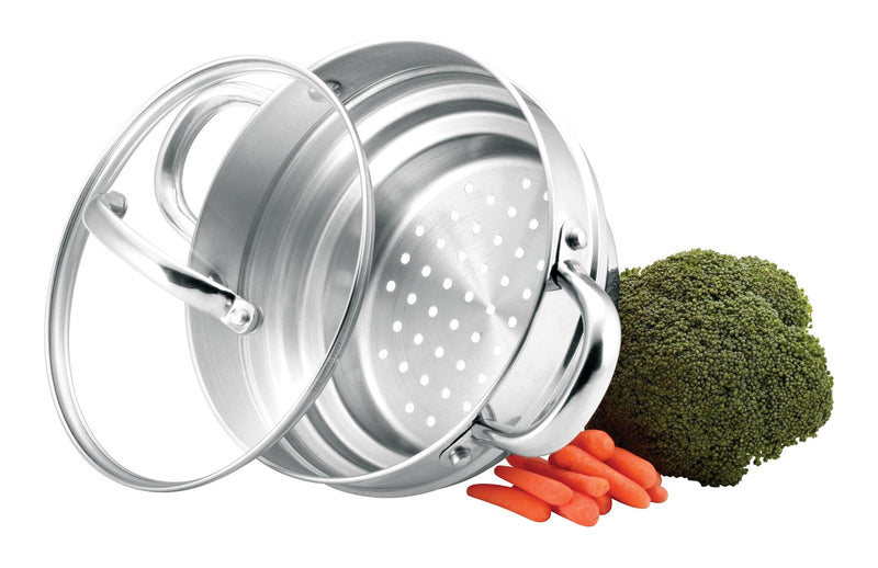 Universal Stainless Steel Steamer Insert, Dishwasher Safe B7593