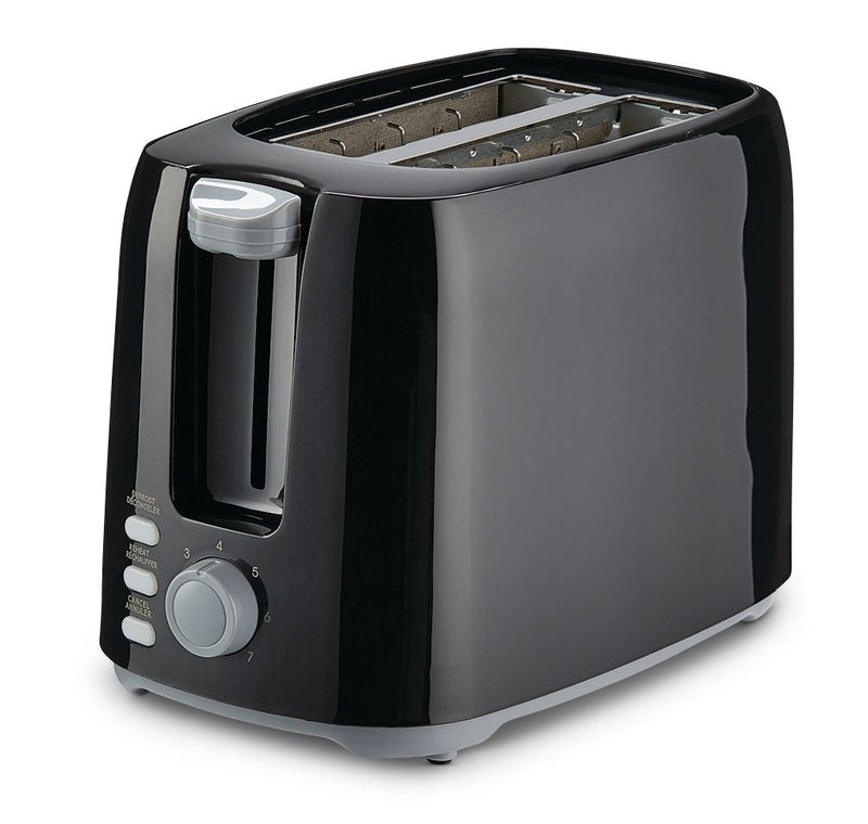 Wide Slots Toaster with 7 Settings, Black, 2-Slices L4854