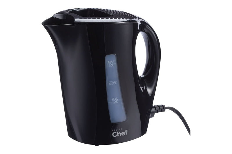 Corded Kettle with Water Gauge, Black, 1-L B5138