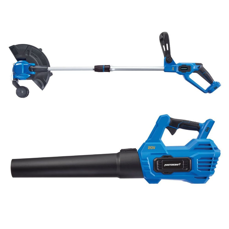 20V Cordless 12" String Trimmer and 370CFM Blower Combo Kit with 2 Ah Battery and Charger U8169