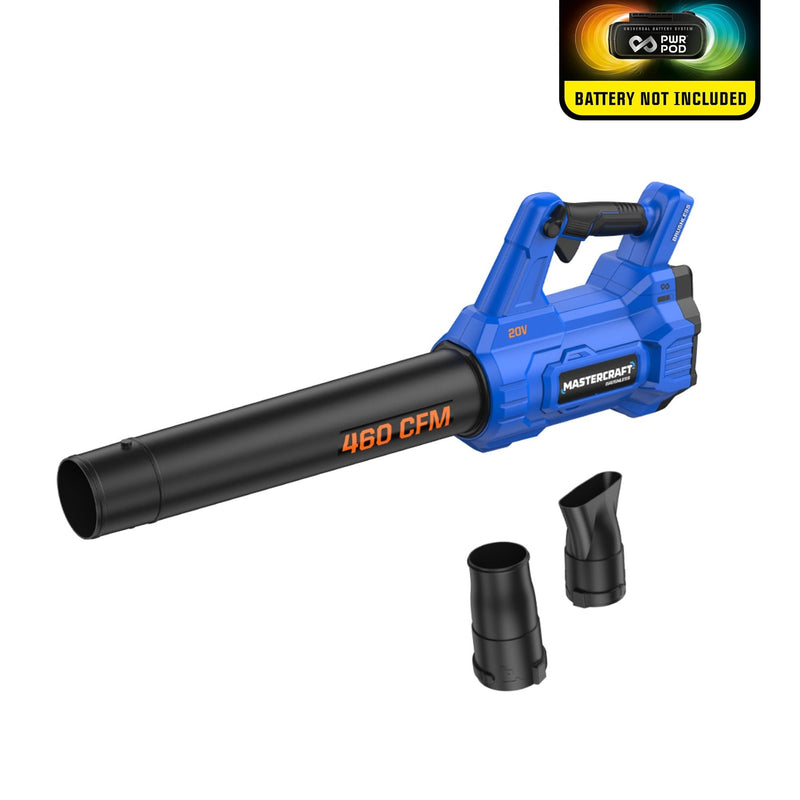 20V Cordless 460 CFM Brushless Leaf Blower, Tool Only, Compatible Z8029