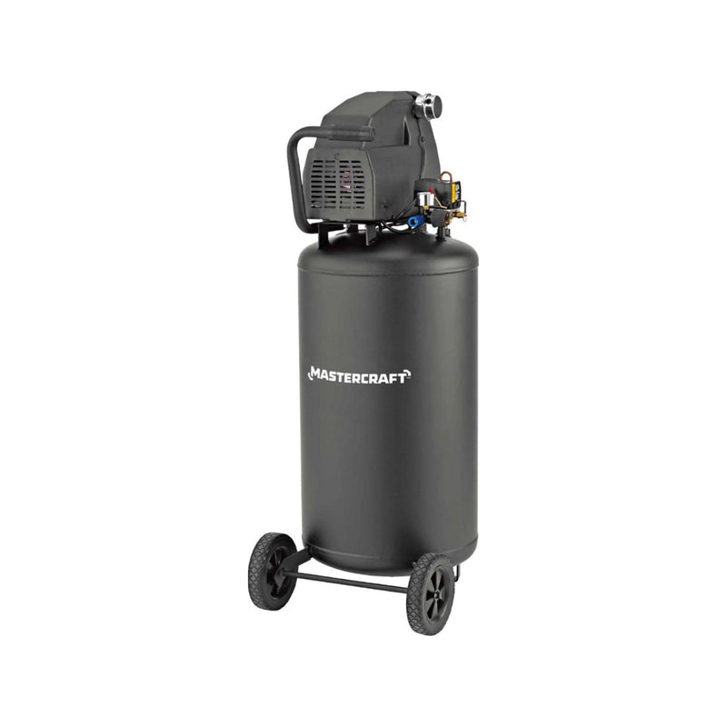 26-Gallon Oil-Free Portable Vertical Air Compressor, Matte Black, 135 PSI, 1.8HP N8375