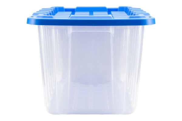 Clear Heavy-Duty Storage Tote with Snap-Lock Lid, 102-L A8009