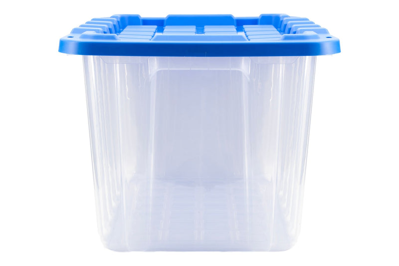 Clear Heavy-Duty Storage Tote with Snap-Lock Lid, 102-L A8009