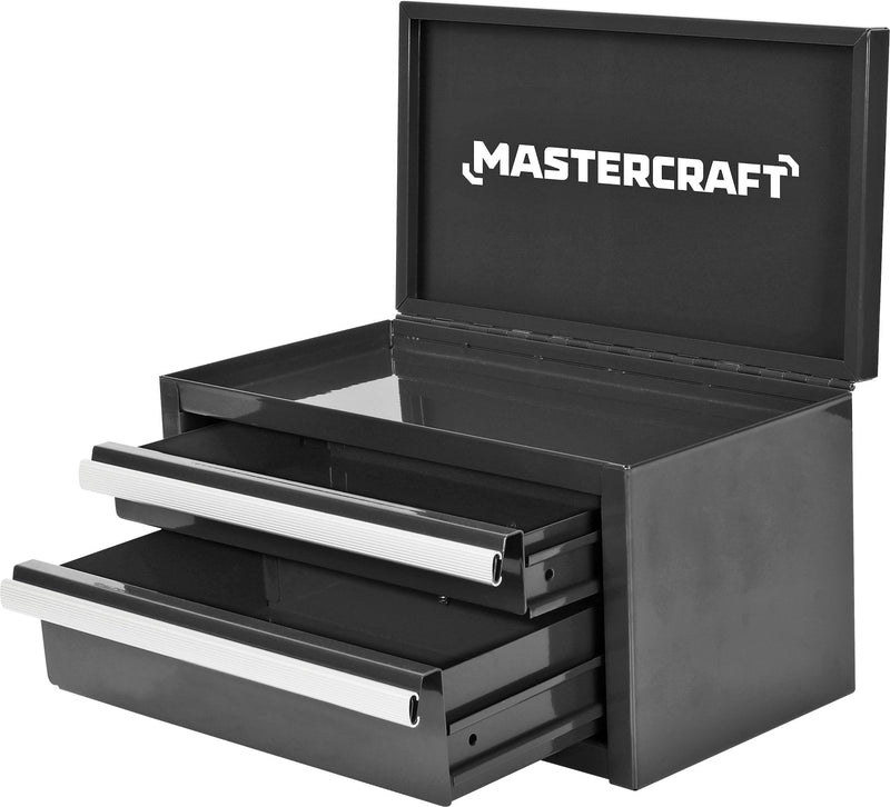 Mini Toolbox with 2 Drawers, Black D0055