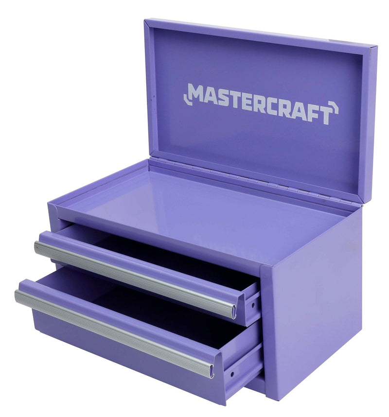 Mini Toolbox with 2 Drawers, Lilac B9178