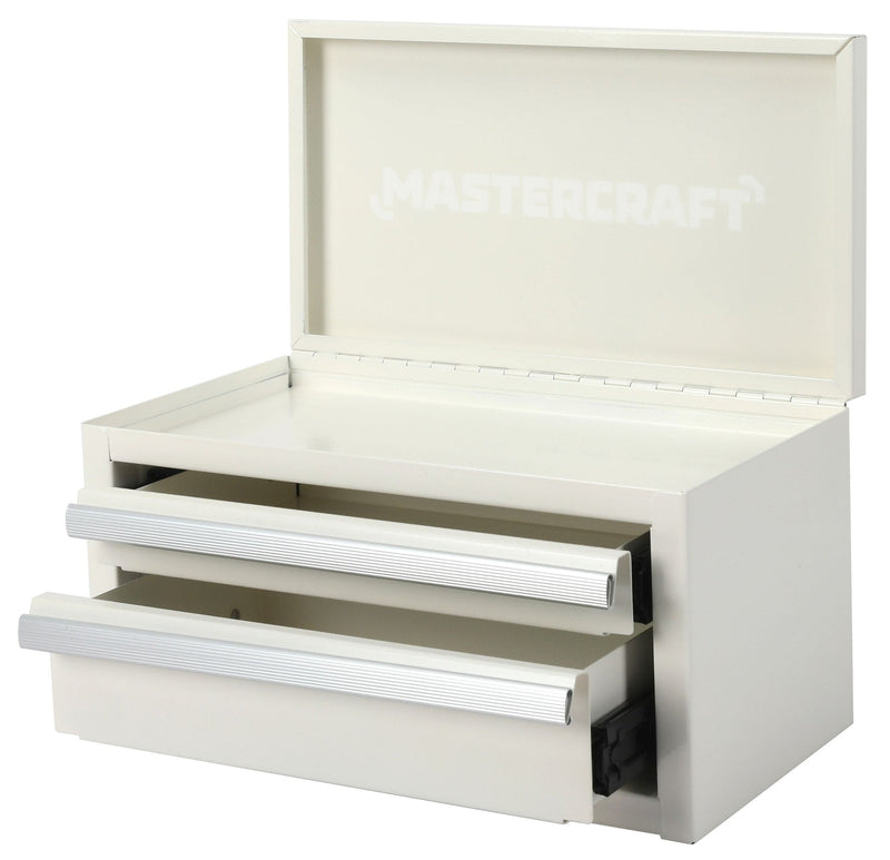 Mini Toolbox with 2 Drawers, New White P2749