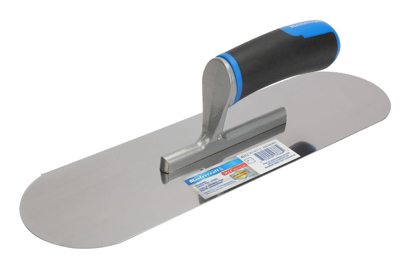 Steel Curved Pool Trowel with Comfort Grip For Masonry & Concrete Work, 4 x 14-in K8152
