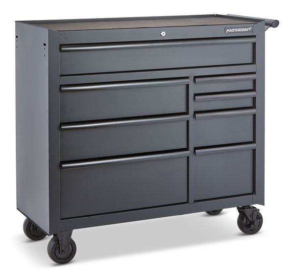 Tool Storage Cabinet, 8 Drawer, 41-in, Black A2021