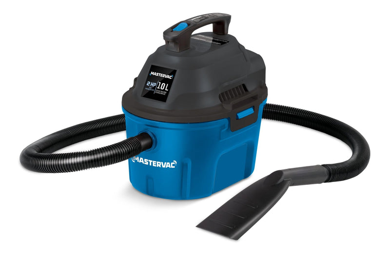 Mastervac AA255 2.0 Peak HP Wet/Dry Shop Vacuum with Hose and Accessories, 10-L J2075