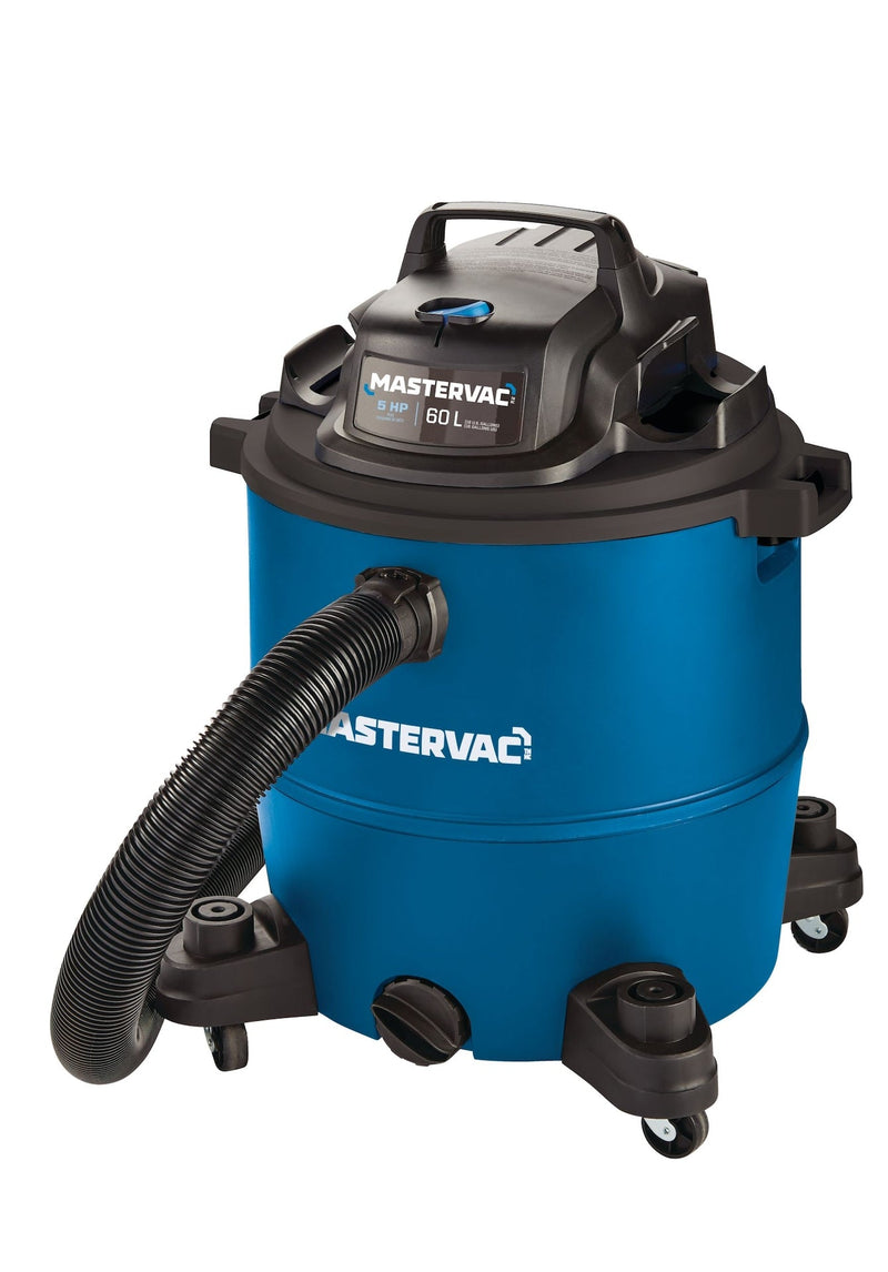 Mastervac VOC1610PF 5.0 Peak HP Wet/Dry Shop Vacuum, 60-L L8206