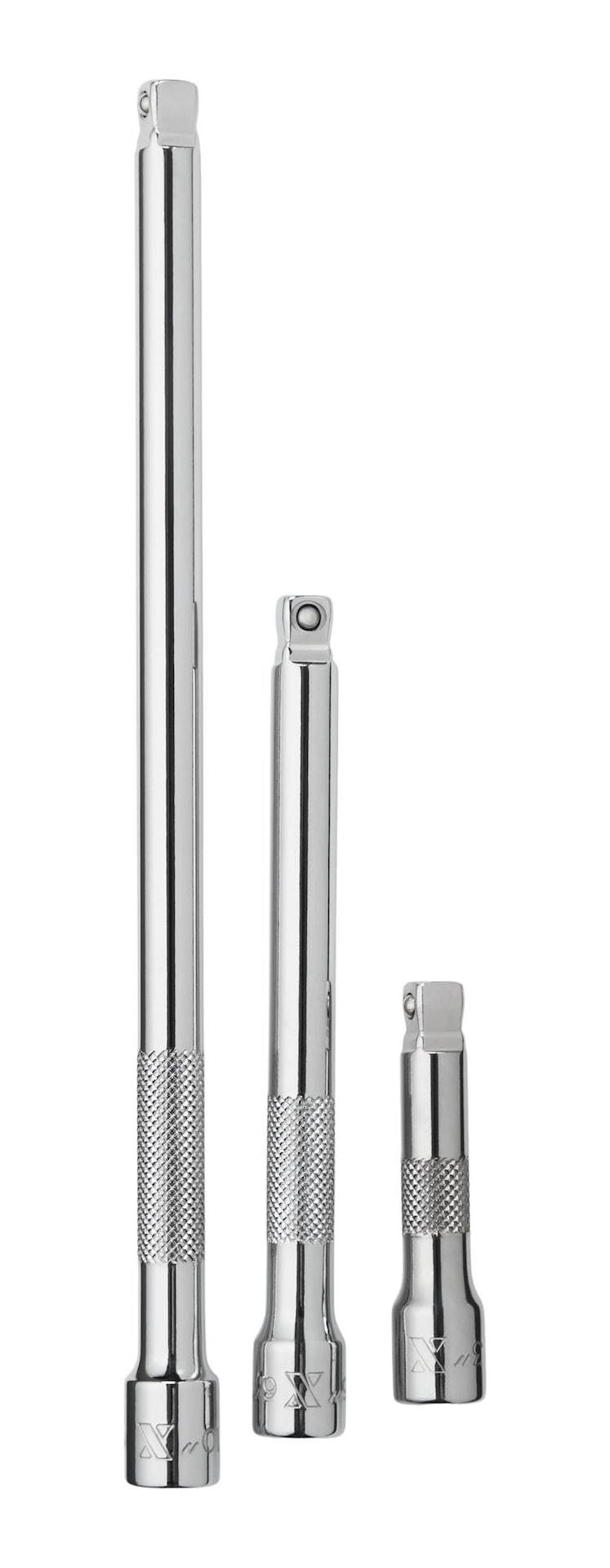 3 Piece 3/8" Drive Wobble Extension Bar Set