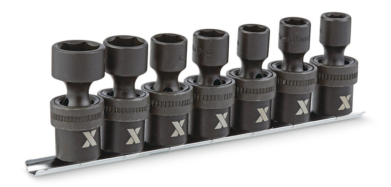 3/8-in Drive Swivel Impact Socket Set, 7-pc, Metric, CRMO O7047