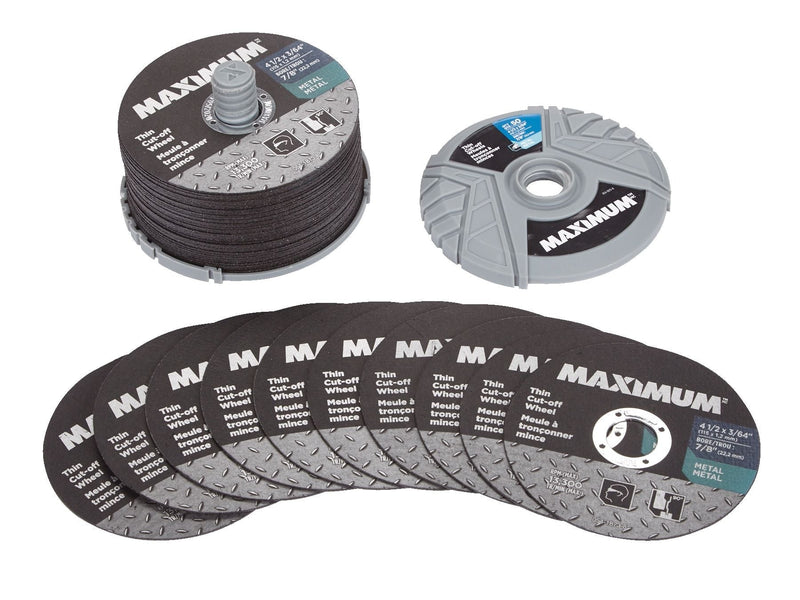 4-1/2-in x 3/64-in Aluminum Oxide Thin Cut off Wheel for Metal, 50-pk E3028
