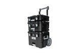 Brix Modular Portable Toolbox/Tool Storage System with Wheels, IP65, 23-in x 19-in x 33-in, 3-pc