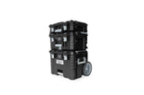Brix Modular Portable Toolbox/Tool Storage System with Wheels, IP65, 23-in x 19-in x 33-in, 3-pc
