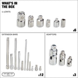 Extension Tool & Socket Accessory Set, 20-pc