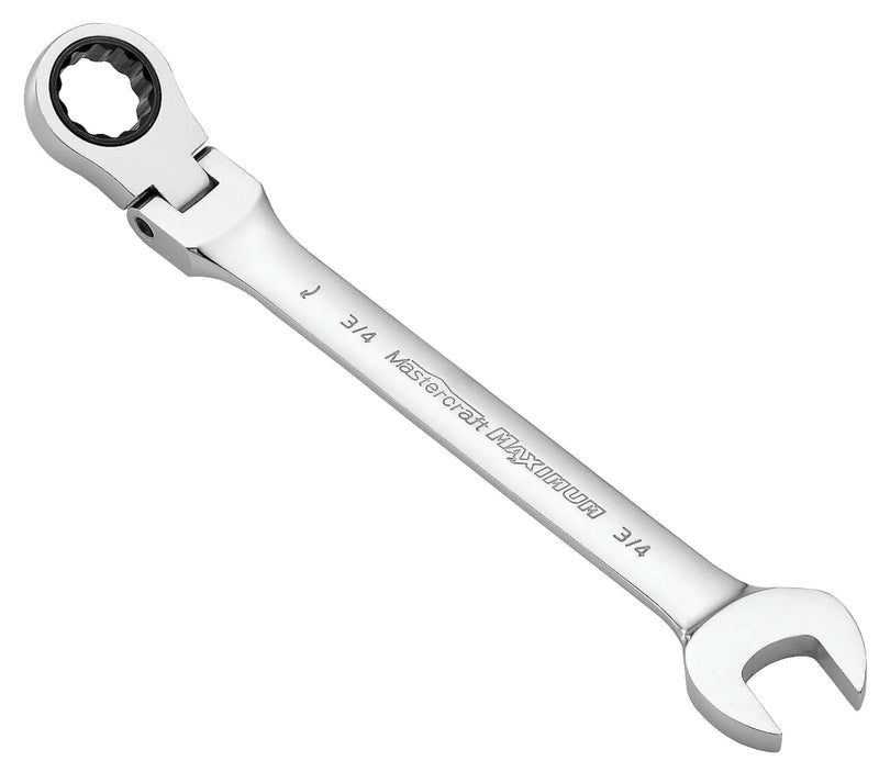 Flexhead Ratcheting Wrench, Assorted Sizes, SAE/ Metric, Metal, Chrome P9925