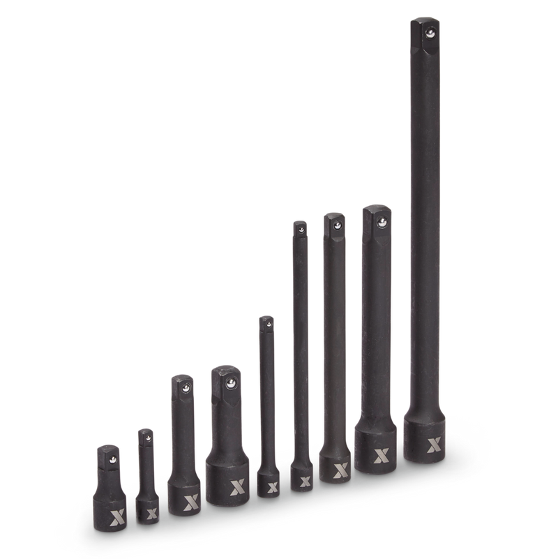 Impact Extension Bar Set, 9-pc, SAE/Metric, CRMO Q5745