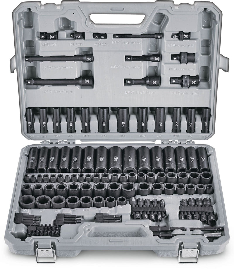Professional Grade Impact Socket Set, 150-pc, SAE / Metric, CRMO A3382