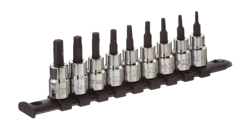 Star-drive Bit Socket Set, Heat Treated, 9-pc M6682