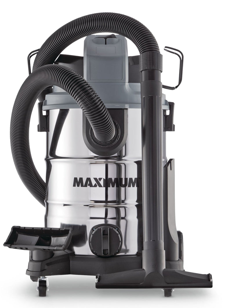 VKD811SW 5.5 Peak HP Stainless Steel Wet/Dry Shop Vacuum with Hose and Accessories, 30-L U1359
