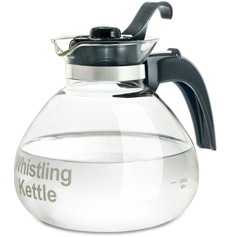 1.4L Glass Whistling Stovetop Kettle, Dishwasher Safe Q2493