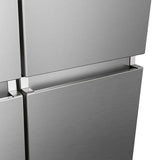 33 in. 22.8 cu ft. Stainless Steel Counter Depth Bottom Mount Refrigerator with Auto Ice Maker in Freezer