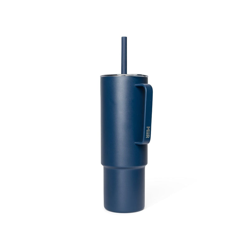 Stainless Steel Insulated All Day Straw Cup with Handle, Tidal Blue, 32-oz U3926